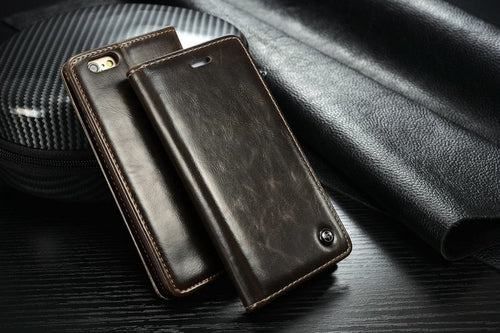 Magnet Flip Wallet iPhone Case