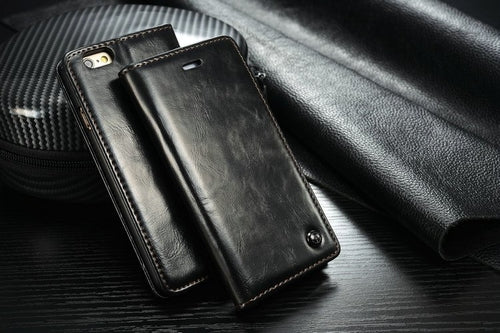 Magnet Flip Wallet iPhone Case