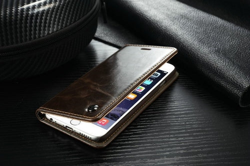 Magnet Flip Wallet iPhone Case