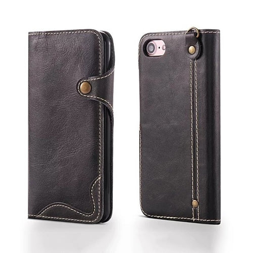 Crazy Horse Leather iPhone 7/8/7+/8+ Wallet Case