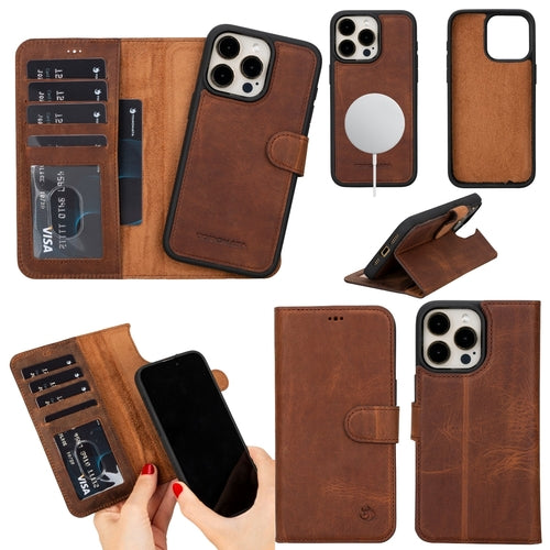 Casper iPhone 16 Pro Max Wallet Case Leather MagSafe